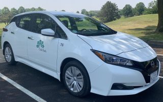 Nissan Leaf electric small car for fleet